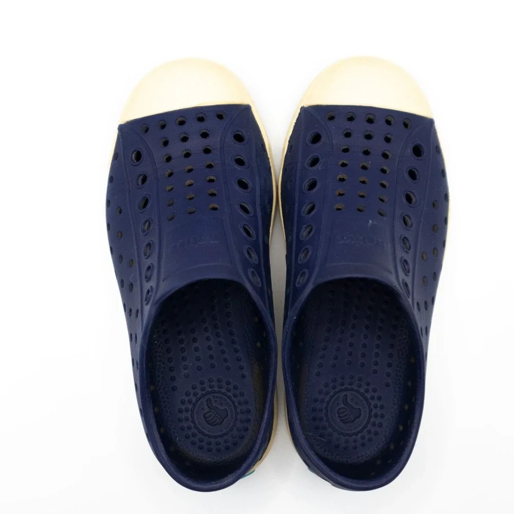 Native Shoes Kids Jefferson C11 Navy Blue Slip On EVA Water Sneakers Playground